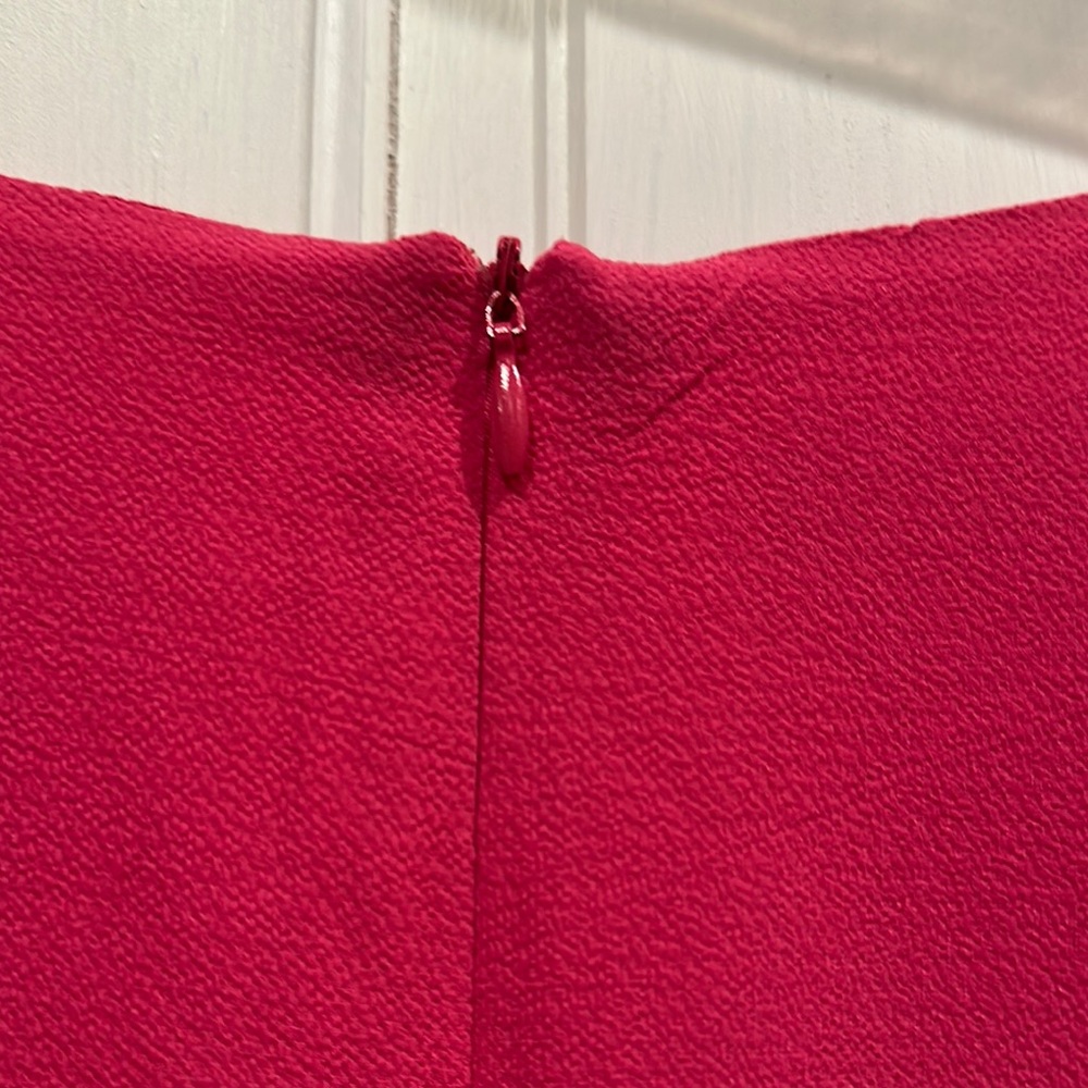 Pink Ruffle Sleeve Crepe Style Dress - Picture 8 of 8